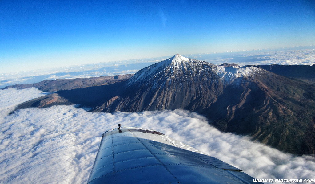 A Teide repülőről nyújtja az egyik legszebb látványt